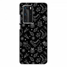 Новогодние, Праздничные Чехлы для Huawei P40 Pro - 2024 год Новогодний фон - купить на Floy.com.ua