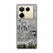 Новогодние, Праздничные Чехлы для Infinix Note 40 Pro - 2024 год Let it snow - купить на Floy.com.ua