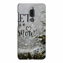 Новогодние, Праздничные Чехлы для Meizu Note 8 - 2024 год Let it snow - купить на Floy.com.ua