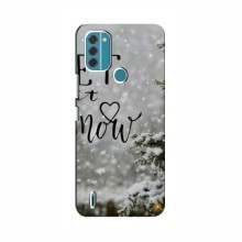 Новогодние, Праздничные Чехлы для Nokia C31 - 2024 год Let it snow - купить на Floy.com.ua