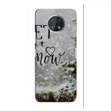 Новогодние, Праздничные Чехлы для Nokia G50 - 2024 год Let it snow - купить на Floy.com.ua
