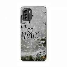 Новогодние, Праздничные Чехлы для Nokia G60 - 2024 год Let it snow - купить на Floy.com.ua