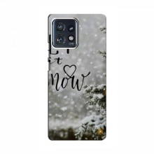 Новогодние, Праздничные Чехлы для Motorola Edge 40 Pro - 2024 год Let it snow - купить на Floy.com.ua