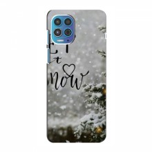 Новогодние, Праздничные Чехлы для Motorola MOTO G100 - 2024 год Let it snow - купить на Floy.com.ua