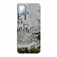 Новогодние, Праздничные Чехлы для Motorola MOTO G10 - 2024 год Let it snow - купить на Floy.com.ua