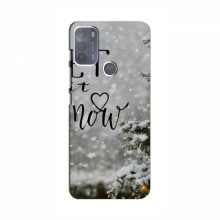 Новогодние, Праздничные Чехлы для Motorola MOTO G50 - 2024 год Let it snow - купить на Floy.com.ua