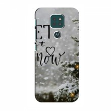Новогодние, Праздничные Чехлы для Motorola MOTO G9 Play - 2024 год Let it snow - купить на Floy.com.ua
