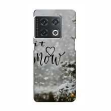 Новогодние, Праздничные Чехлы для OnePlus 10 Pro - 2024 год Let it snow - купить на Floy.com.ua