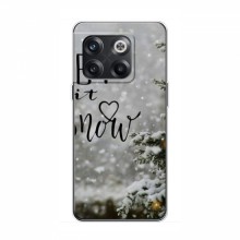Новогодние, Праздничные Чехлы для OnePlus 10T - 2024 год Let it snow - купить на Floy.com.ua
