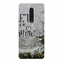 Новогодние, Праздничные Чехлы для OnePlus 7 - 2024 год Let it snow - купить на Floy.com.ua