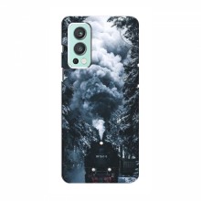 Новогодние, Праздничные Чехлы для OnePlus Nord 2 - 2024 год Зимний поезд - купить на Floy.com.ua