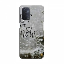 Новогодние, Праздничные Чехлы для OPPO a74 (5G) - 2024 год Let it snow - купить на Floy.com.ua