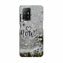 Новогодние, Праздничные Чехлы для OPPO Reno 5z - 2024 год Let it snow - купить на Floy.com.ua