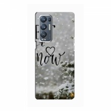 Новогодние, Праздничные Чехлы для OPPO Reno5 Pro Plus (5G) - 2024 год Let it snow - купить на Floy.com.ua