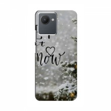 Новогодние, Праздничные Чехлы для RealMe C30s - 2024 год Let it snow - купить на Floy.com.ua