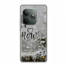 Новогодние, Праздничные Чехлы для RealMe GT 6 - 2024 год Let it snow - купить на Floy.com.ua