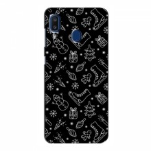 Новогодние, Праздничные Чехлы для Samsung Galaxy A20 2019 (A205F) - 2024 год Новогодний фон - купить на Floy.com.ua