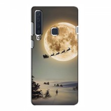 Новогодние, Праздничные Чехлы для Samsung A9 2018 - 2024 год Санта на луне - купить на Floy.com.ua
