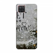 Новогодние, Праздничные Чехлы для Samsung Galaxy A22 - 2024 год Let it snow - купить на Floy.com.ua