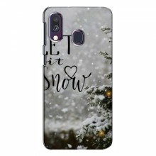 Новогодние, Праздничные Чехлы для Samsung Galaxy A40 2019 (A405F) - 2024 год Let it snow - купить на Floy.com.ua