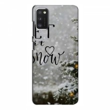 Новогодние, Праздничные Чехлы для Samsung Galaxy A41 (A415) - 2024 год Let it snow - купить на Floy.com.ua