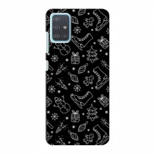 Новогодние, Праздничные Чехлы для Samsung Galaxy A51 5G (A516) - 2024 год Новогодний фон - купить на Floy.com.ua