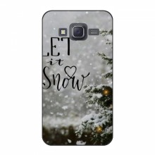 Новогодние, Праздничные Чехлы для Samsung J5, J500, J500H - 2024 год Let it snow - купить на Floy.com.ua