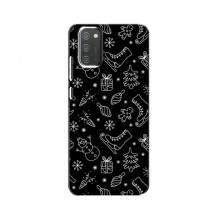 Новогодние, Праздничные Чехлы для Samsung Galaxy M02s - 2024 год Новогодний фон - купить на Floy.com.ua