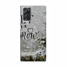 Новогодние, Праздничные Чехлы для Samsung Galaxy Note 20 - 2024 год Let it snow - купить на Floy.com.ua