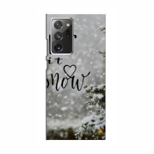 Новогодние, Праздничные Чехлы для Samsung Galaxy Note 20 Ultra - 2024 год Let it snow - купить на Floy.com.ua