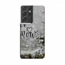 Новогодние, Праздничные Чехлы для Samsung Galaxy S21 Plus - 2024 год Let it snow - купить на Floy.com.ua