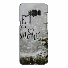Новогодние, Праздничные Чехлы для Samsung S8, Galaxy S8, G950 - 2024 год Let it snow - купить на Floy.com.ua