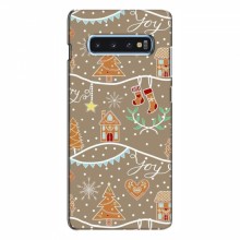Новогодние, Праздничные Чехлы для Samsung S10 Plus - 2024 год Новогодние пряники - купить на Floy.com.ua