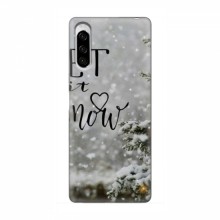 Новогодние, Праздничные Чехлы для Sony Xperia 10 II - 2024 год Let it snow - купить на Floy.com.ua