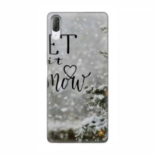 Новогодние, Праздничные Чехлы для Sony Xperia L3 - 2024 год Let it snow - купить на Floy.com.ua