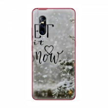 Новогодние, Праздничные Чехлы для ViVO V15 Pro - 2024 год Let it snow - купить на Floy.com.ua