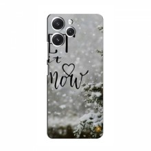 Новогодние, Праздничные Чехлы для Xiaomi POCO М6 Pro (5G) - 2024 год Let it snow - купить на Floy.com.ua