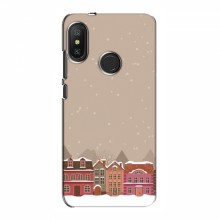Новогодние, Праздничные Чехлы для Xiaomi Redmi 6 Pro - 2024 год Зимний город - купить на Floy.com.ua