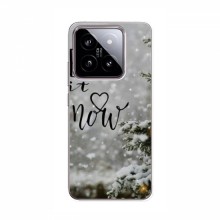 Новогодние, Праздничные Чехлы для Xiaomi 14 - 2024 год Let it snow - купить на Floy.com.ua