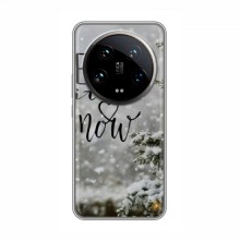 Новогодние, Праздничные Чехлы для Xiaomi 14 Ultra - 2024 год Let it snow - купить на Floy.com.ua