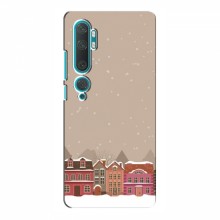 Новогодние, Праздничные Чехлы для Xiaomi Mi 10 - 2024 год Зимний город - купить на Floy.com.ua