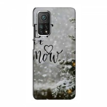 Новогодние, Праздничные Чехлы для Xiaomi Mi 10T - 2024 год Let it snow - купить на Floy.com.ua