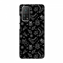 Новогодние, Праздничные Чехлы для Xiaomi Mi 10T - 2024 год Новогодний фон - купить на Floy.com.ua