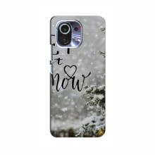 Новогодние, Праздничные Чехлы для Xiaomi 11 Lite - 2024 год Let it snow - купить на Floy.com.ua
