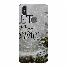 Новогодние, Праздничные Чехлы для Xiaomi Mi6X - 2024 год Let it snow - купить на Floy.com.ua