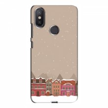 Новогодние, Праздничные Чехлы для Xiaomi Mi A2 Lite - 2024 год Зимний город - купить на Floy.com.ua