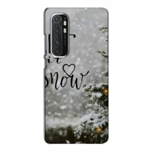 Новогодние, Праздничные Чехлы для Xiaomi Mi Note 10 Lite - 2024 год Let it snow - купить на Floy.com.ua
