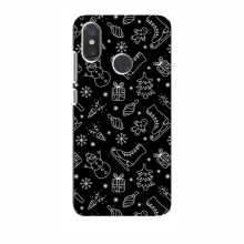 Новогодние, Праздничные Чехлы для Xiaomi Mi8 - 2024 год Новогодний фон - купить на Floy.com.ua