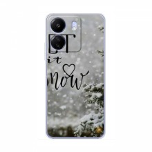 Новогодние, Праздничные Чехлы для Xiaomi POCO C65 - 2024 год Let it snow - купить на Floy.com.ua
