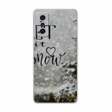 Новогодние, Праздничные Чехлы для Xiaomi POCO F4 GT - 2024 год Let it snow - купить на Floy.com.ua